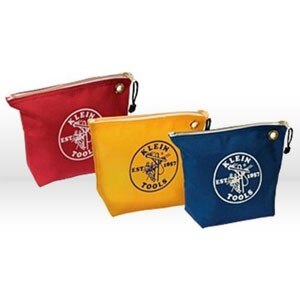 KLEIN TOOLS Klein Tools 5539CPAK Canvas Zipper Bags 3-pack