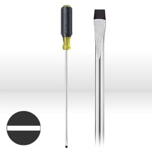 KLEIN TOOLS Klein Tools 608-6 Cabinet Tip Screwdriver 6 Inch Shank