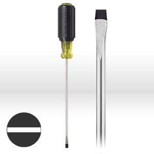 KLEIN TOOLS Klein Tools 601-6 Cabinet Tip Screwdriver Round Shank
