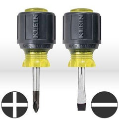KLEIN TOOLS Klein Tools 85071 Stubby Screwdriver Set 2 Piece