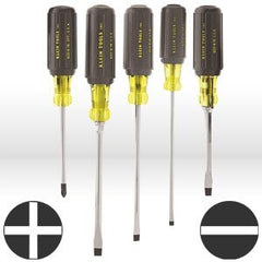 KLEIN TOOLS Klein Tools 85075 Screwdriver Set Cushion Grip 5 Piece