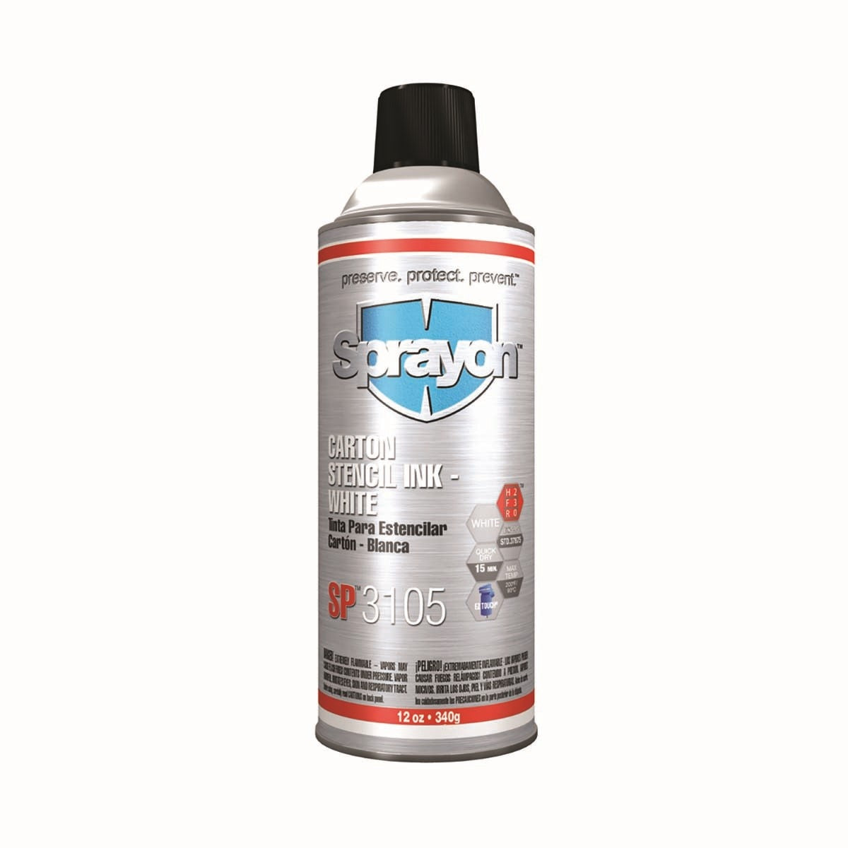 KRYLON Krylon SC3105000 Stencil Ink Spray White 16 Oz