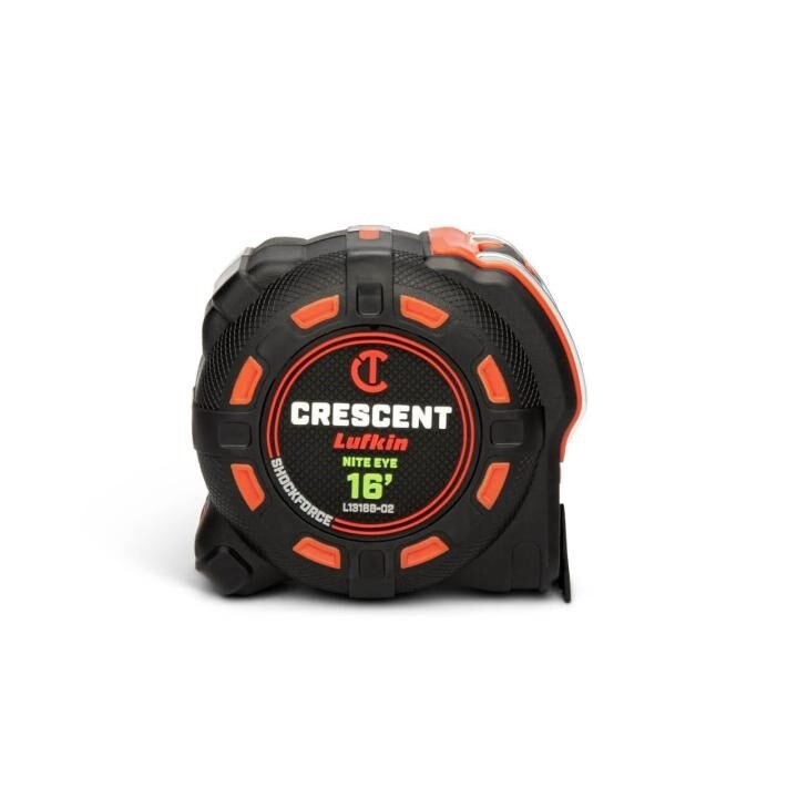 LUFKIN Lufkin L1316B-02 Power Tape Measure 16 Ft Nite Eye