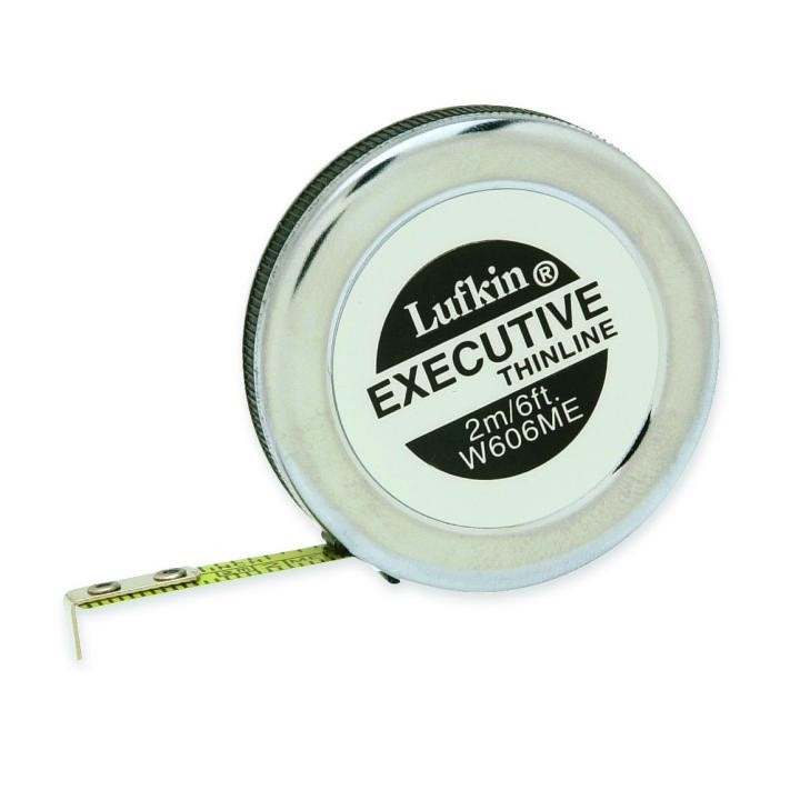 APEX Apex W606ME Executive Thinline Tape Measure 6 Ft
