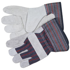 MCR SAFETY Mcr Safety 12010S Leather Palm Work Gloves Small