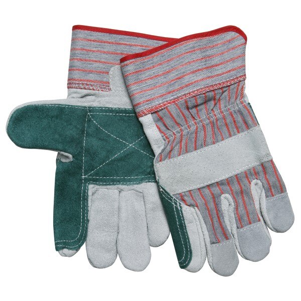 MCR SAFETY Mcr Safety 1211 Double Palm Cowhide Leather Gloves