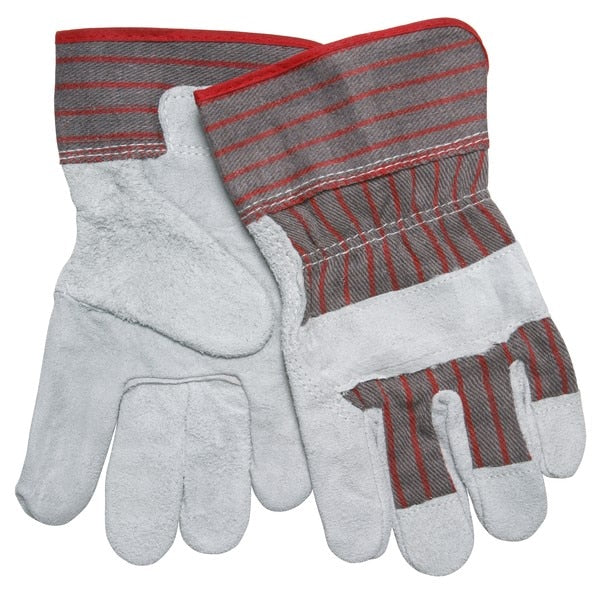 MCR SAFETY Mcr Safety 1220S Leather Palm Work Gloves Large