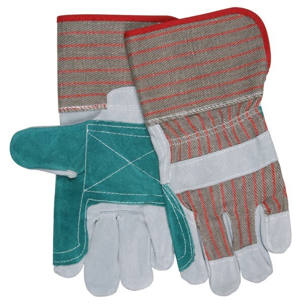 MCR SAFETY Mcr Safety 1201DP Leather Palm Work Gloves Ladies Small