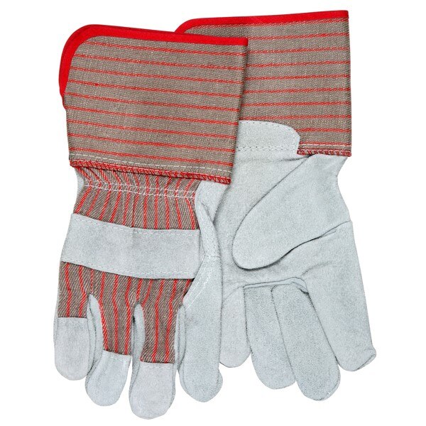 MCR SAFETY Mcr Safety 1210 Leather Palm Work Gloves Large