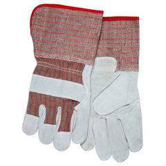 MCR SAFETY Mcr Safety 1210S Leather Palm Work Gloves Large
