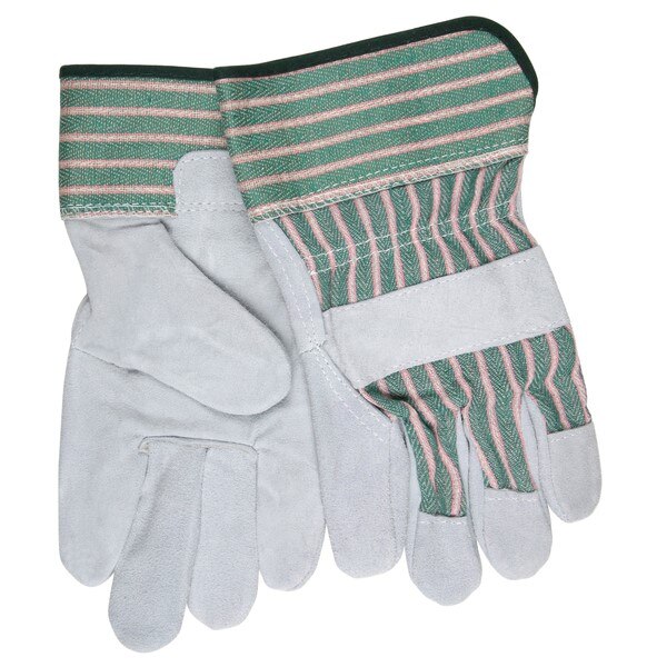 MCR SAFETY Mcr Safety 1230M Leather Palm Gloves Medium C Grade