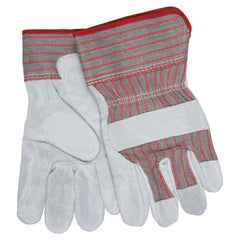MCR SAFETY Mcr Safety 1270B Leather Palm Work Glove Large