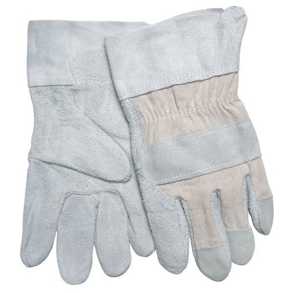 MCR SAFETY Mcr Safety 1240 Leather Palm Work Gloves Large
