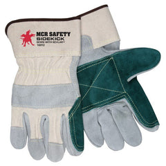 MCR SAFETY Mcr Safety 16012L Sidekick Leather Palm Gloves Large