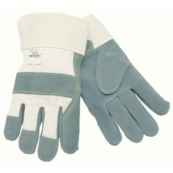 MCR SAFETY Mcr Safety 1500KXL Leather Palm Work Gloves X-large