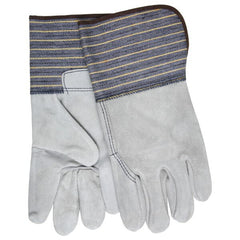 MCR SAFETY Mcr Safety 1418XXL Leather Palm Work Gloves 2x-large