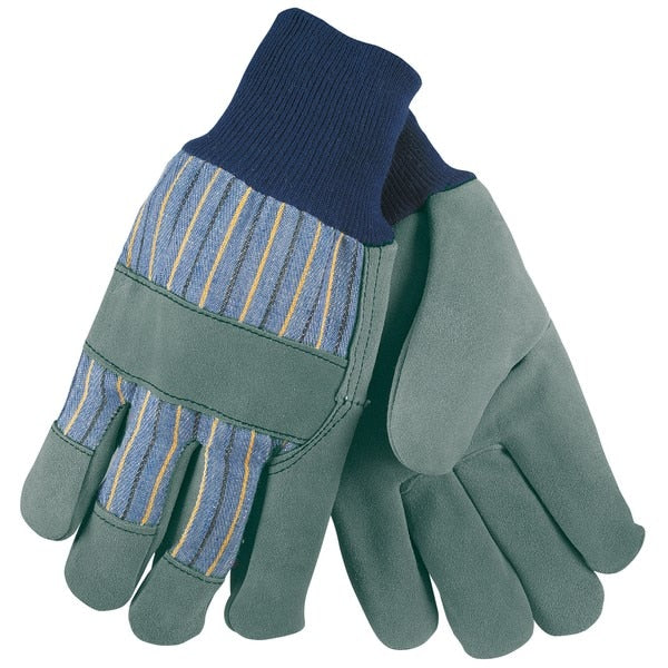 MCR SAFETY Mcr Safety 1420A Leather Palm Gloves Large Knit Wrist