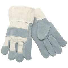 MCR SAFETY Mcr Safety 1400 Leather Palm Work Gloves Large