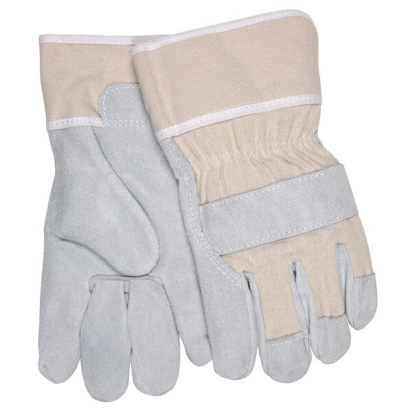 MCR SAFETY Mcr Safety 1400B Leather Palm Work Gloves Large