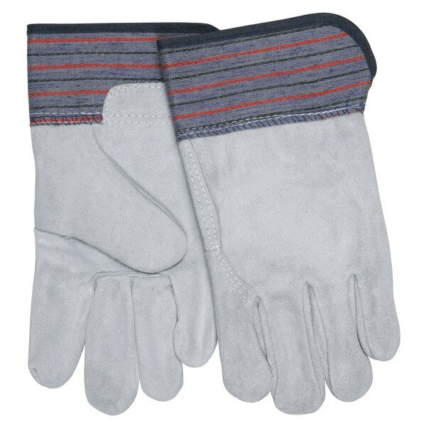 MCR SAFETY Mcr Safety 1317 Leather Palm Work Gloves Large
