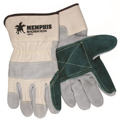 MCR SAFETY Mcr Safety 16012XLN Leather Palm Work Gloves Xl