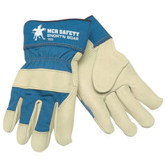 MCR SAFETY Mcr Safety 1925L Leather Palm Work Gloves Large