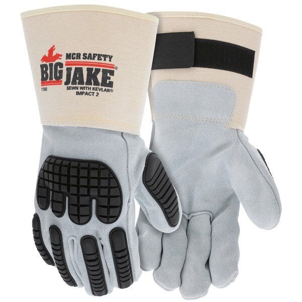 MCR SAFETY Mcr Safety 1760XL Big Jake Leather Work Gloves Xl