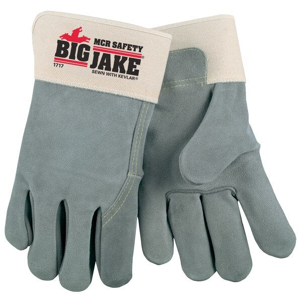 MCR SAFETY Mcr Safety 1717 Leather Palm Work Gloves X-large
