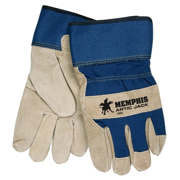 MCR SAFETY Mcr Safety 1955M Arctic Jack Leather Palm Gloves Medium