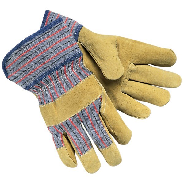 MCR SAFETY Mcr Safety 1950L Pigskin Leather Palm Gloves Large