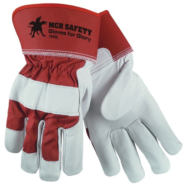 MCR SAFETY Mcr Safety 1940XL Leather Palm Work Gloves Xl