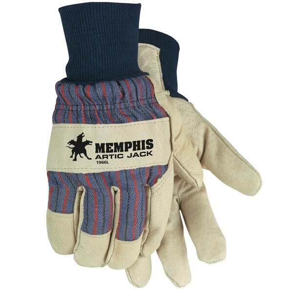 MCR SAFETY Mcr Safety 1966L Artic Jack Leather Palm Gloves Large
