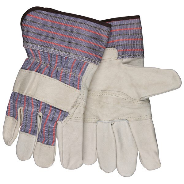 MCR SAFETY Mcr Safety 1931L Leather Palm Work Gloves Large