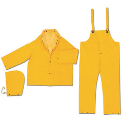 MCR SAFETY Mcr Safety 2403X2 Classic Plus Pvc Polyester Rain Suit Yellow