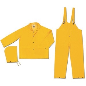 MCR SAFETY Mcr Safety 2303XL Pvc Polyester Rainwear 3-piece Yellow Xl