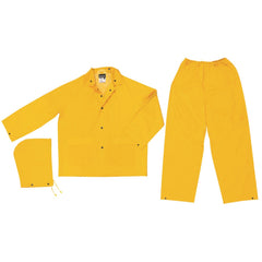 MCR SAFETY Mcr Safety 2903S Pvc Polyester 3-piece Rain Suit Yellow