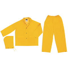 MCR SAFETY Mcr Safety 2903X4 Pvc Polyester 3-piece Rain Suit Yellow