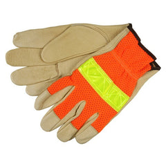 MCR SAFETY Mcr Safety 34111L Luminator Driver Gloves Large Orange