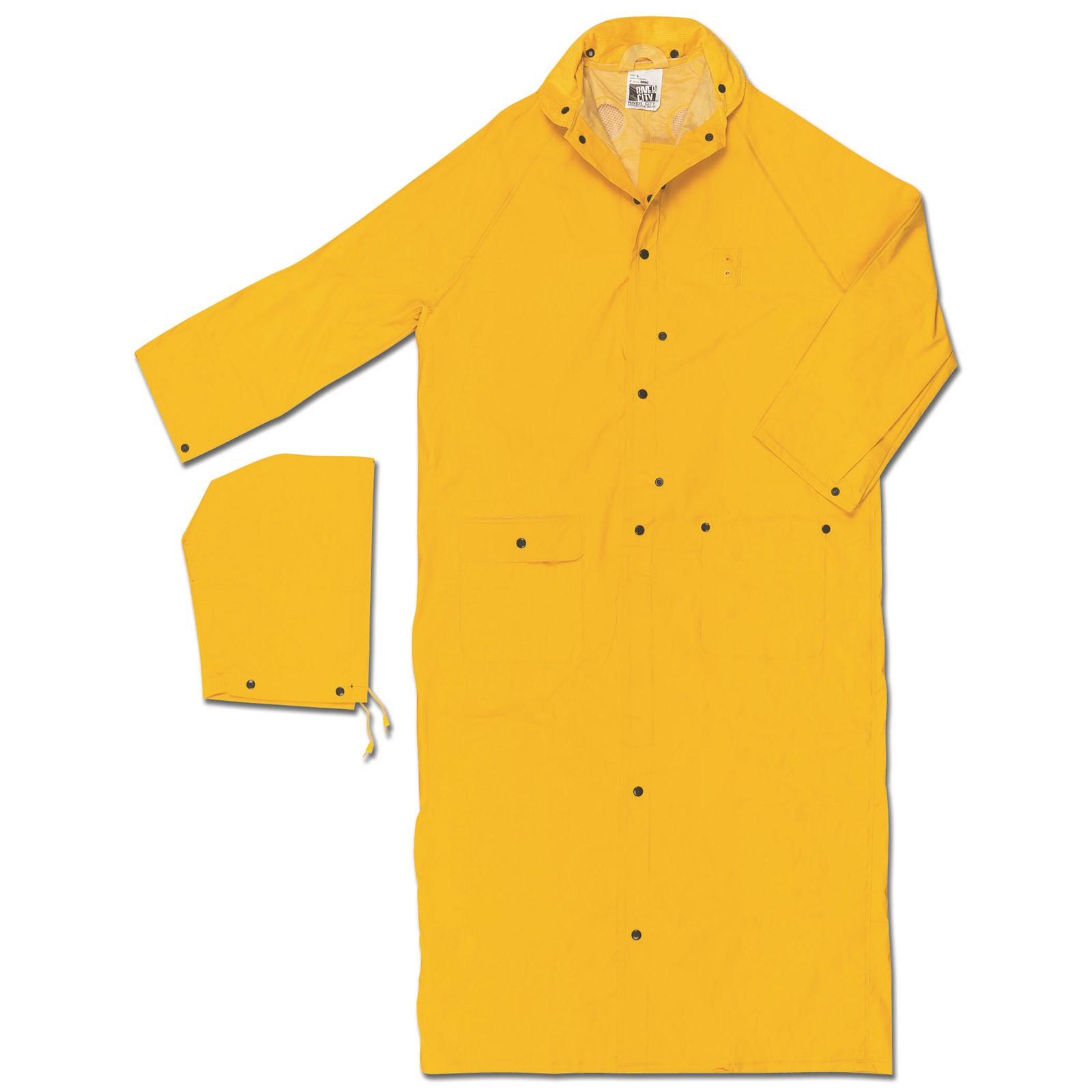 MCR SAFETY Mcr Safety 360CM Wizard Pvc Rain Coat 60 Inches Yellow