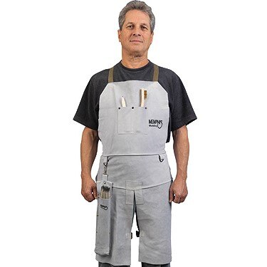 MCR SAFETY Mcr Safety 38236MW Leather Welding Bib Apron 24x36 in