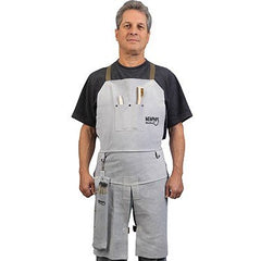MCR SAFETY Mcr Safety 38236MW Leather Welding Bib Apron 24x36 in