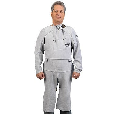 MCR SAFETY Mcr Safety 38242MW Leather Welding Bib Apron 24x42 in