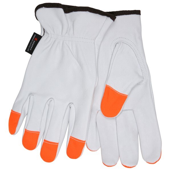 MCR SAFETY Mcr Safety 3613HVIL Goatskin Drivers Gloves Large