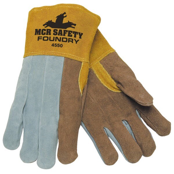 MCR SAFETY Mcr Safety 4550 Welding Foundry Gloves Leather Xl