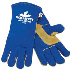 MCR SAFETY Mcr Safety 4500L Memphis Welding Gloves Large Blue