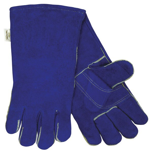 MCR SAFETY Mcr Safety 4501 Welding Gloves X-large Leather Blue