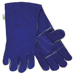 MCR SAFETY Mcr Safety 4501 Welding Gloves X-large Leather Blue