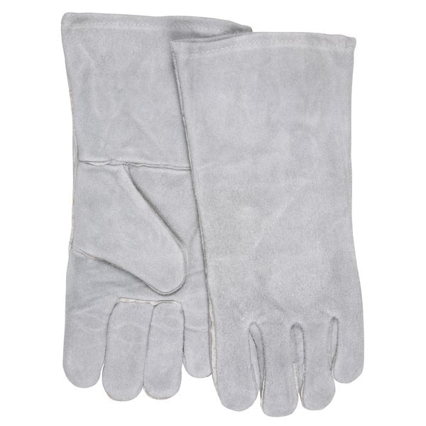MCR SAFETY Mcr Safety 4152 Welding Gloves Small Leather Gray