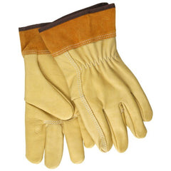 MCR SAFETY Mcr Safety 4903LL Welding Gloves Large Leather Unlined