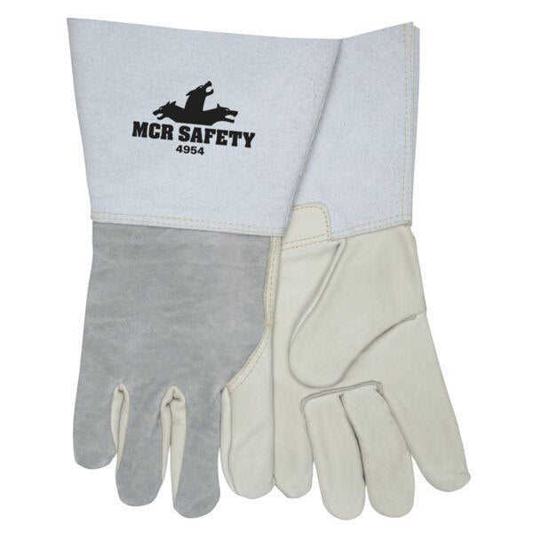 MCR SAFETY Mcr Safety 4954M Welding Gloves Medium Leather Mig Tig